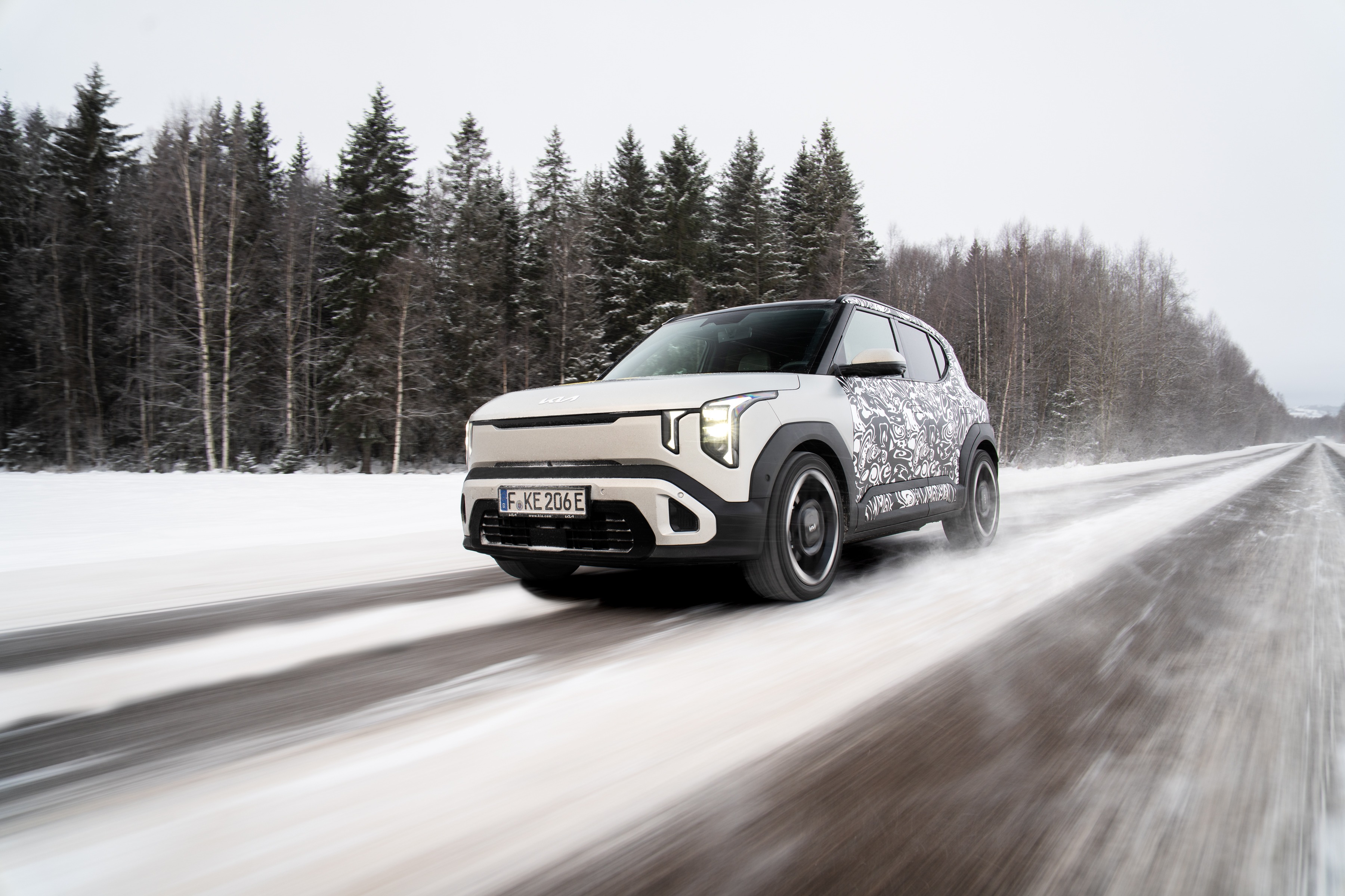 Kia EV2 prototype achieves 310km range in winter test